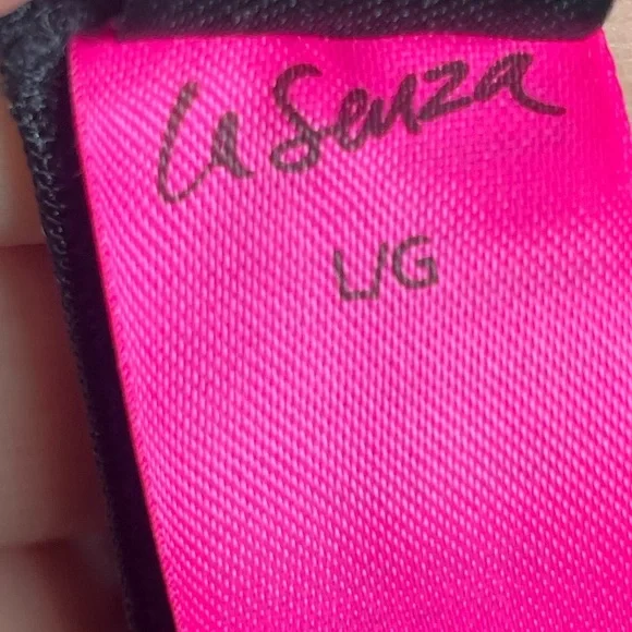 LaSenza Large Babydoll Lingerie Outfit Black Push Up Sexy Sheer Lace Chemise Bra - Picture 13 of 13